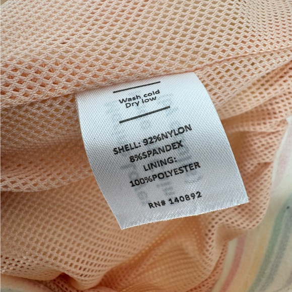 Marine Layer Antique White Rainbow Trim Gabby Windbreaker Lightweight Jacket S - Picture 8 of 8